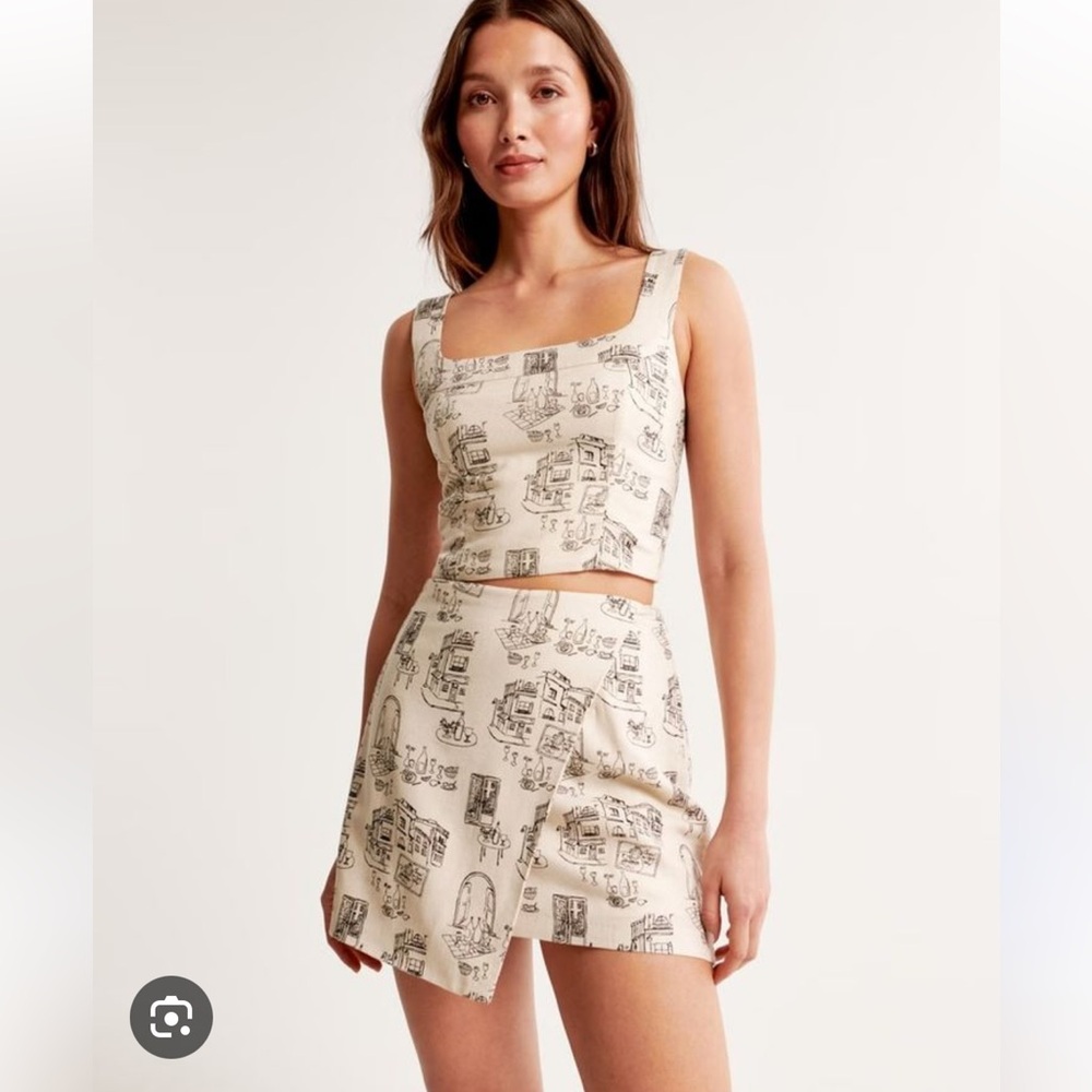 Abercrombie & Fitch Scarlett Linen Blend Set - NWOT